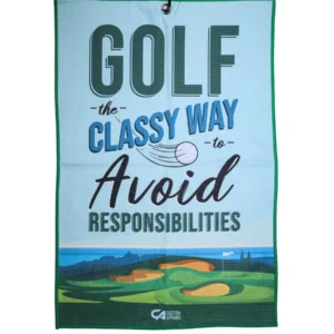 CA Waffle Golf Towels | Classy Golf