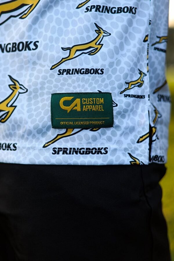 CA Springbok Golf Shirt | White Ethnic - Image 5