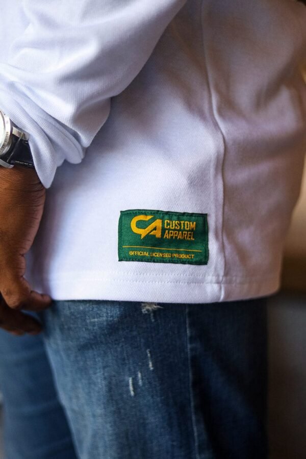 CA Supporters Cotton Golfer L/Sleeve | White Ubunye - Image 4