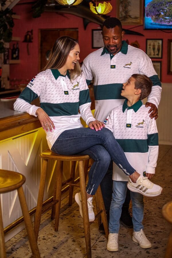 CA Supporters Cotton Golfer L/Sleeve | White Ubunye - Image 7