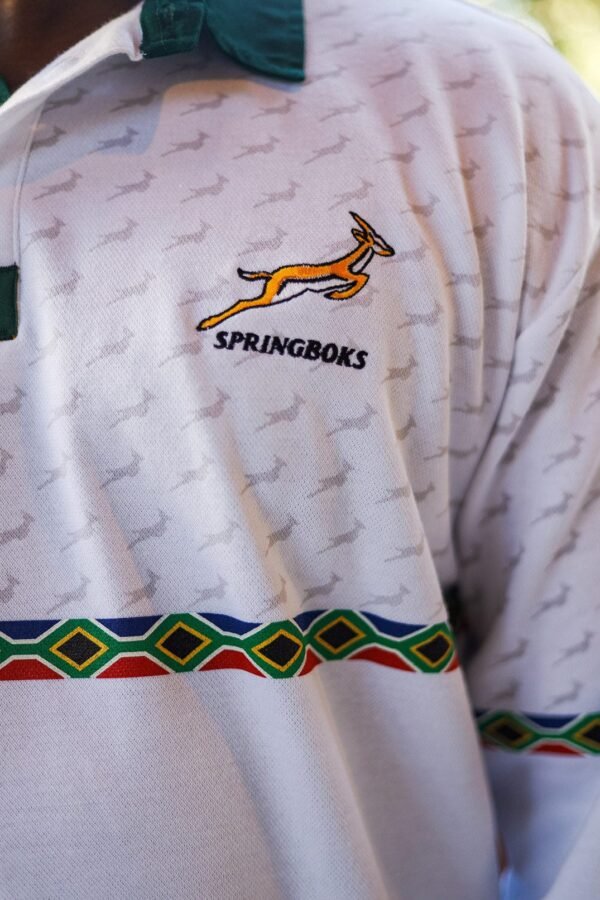CA Supporters Cotton Golfer L/Sleeve | White Amandla - Image 7