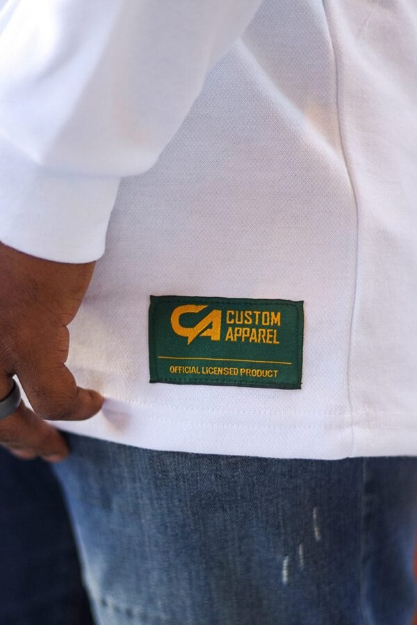 CA Supporters Cotton Golfer L/Sleeve | White Amandla - Image 6