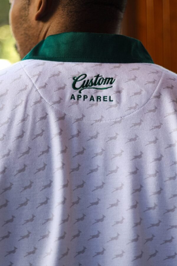 CA Supporters Cotton Golfer L/Sleeve | White Amandla - Image 3