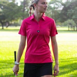 CA Ladies Iconic Golf Shirt | Cerise Pink