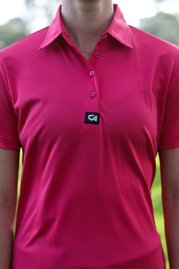 CA Ladies Iconic Golf Shirt | Cerise Pink - Image 6
