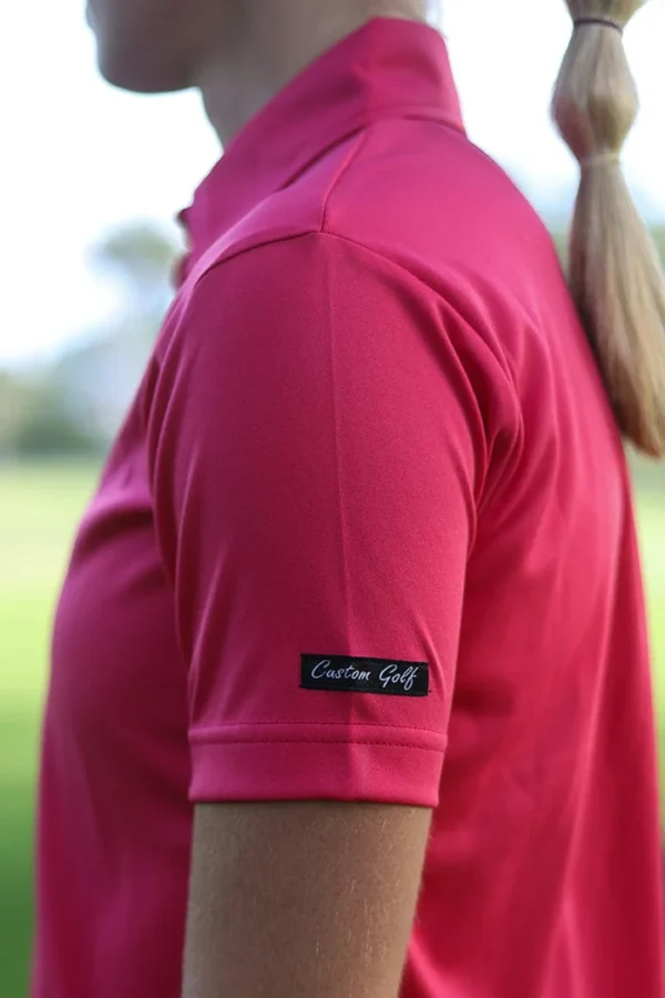 CA Ladies Iconic Golf Shirt | Cerise Pink - Image 4