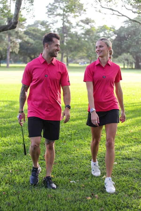CA Ladies Iconic Golf Shirt | Cerise Pink - Image 2
