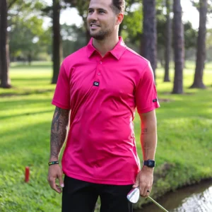 CA Iconic Golf Shirt | Cerise Pink