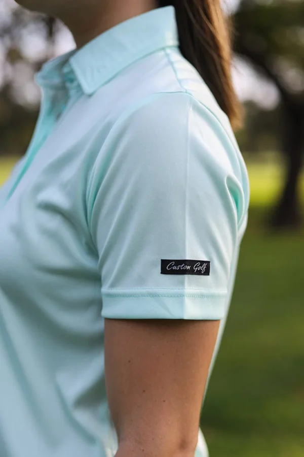 CA Ladies Iconic Golf Shirt | Aqua - Image 4