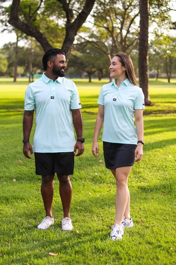 CA Ladies Iconic Golf Shirt | Aqua - Image 2