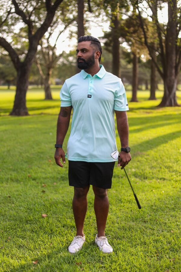 CA Iconic Golf Shirt | Aqua - Image 4