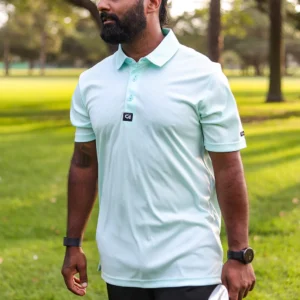 CA Iconic Golf Shirt | Aqua