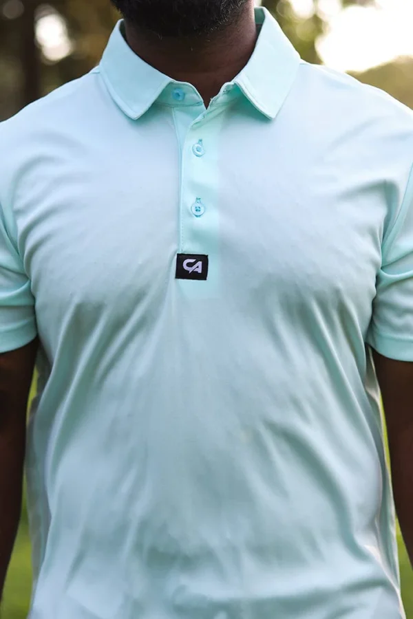 CA Iconic Golf Shirt | Aqua - Image 5