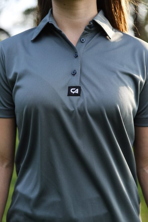 CA Ladies Iconic Golf Shirt | Dark Grey - Image 6