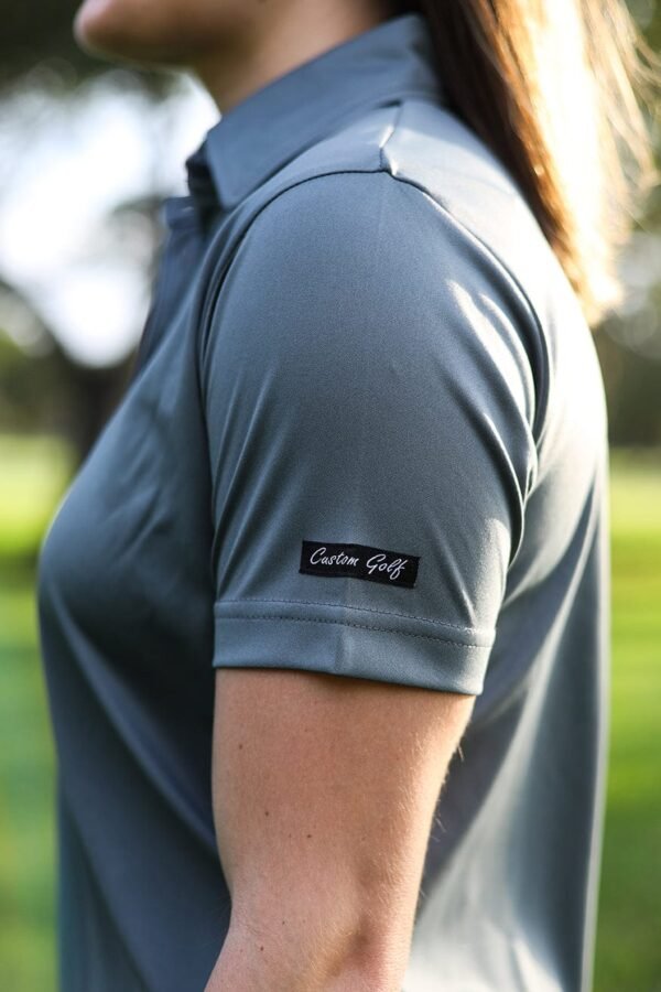CA Ladies Iconic Golf Shirt | Dark Grey - Image 4