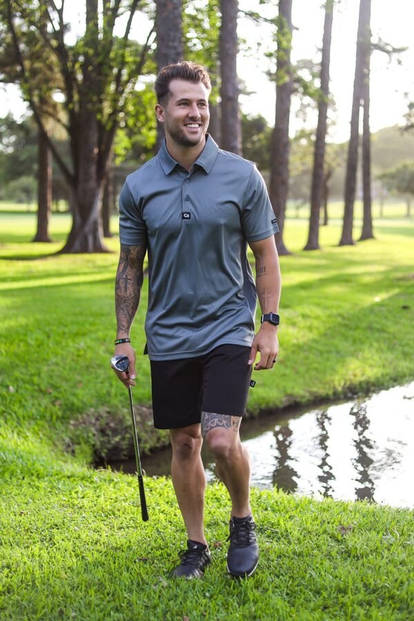 CA Iconic Golf Shirt | Dark Grey - Image 5