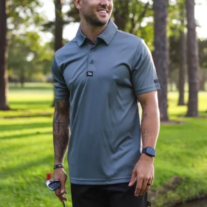 CA Iconic Golf Shirt | Dark Grey