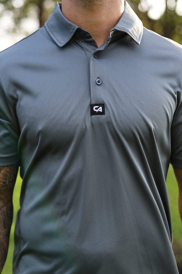 CA Iconic Golf Shirt | Dark Grey - Image 6