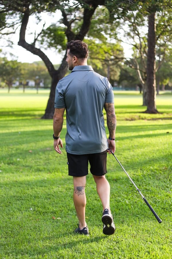 CA Iconic Golf Shirt | Dark Grey - Image 3