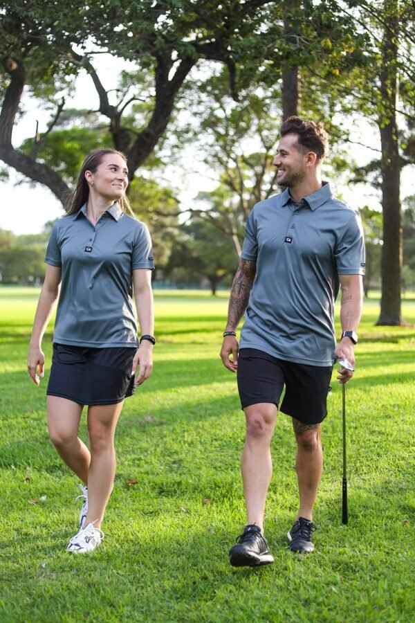 CA Ladies Iconic Golf Shirt | Dark Grey - Image 2