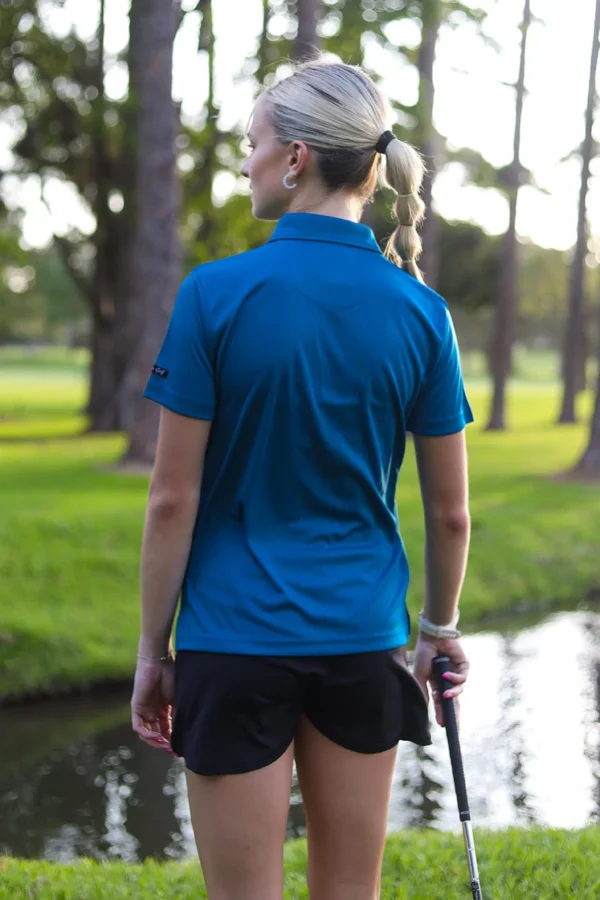 CA Ladies Iconic Golf Shirt | Dark Teal - Image 3