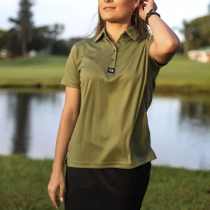 CA Ladies Iconic Golf Shirt | Army Green