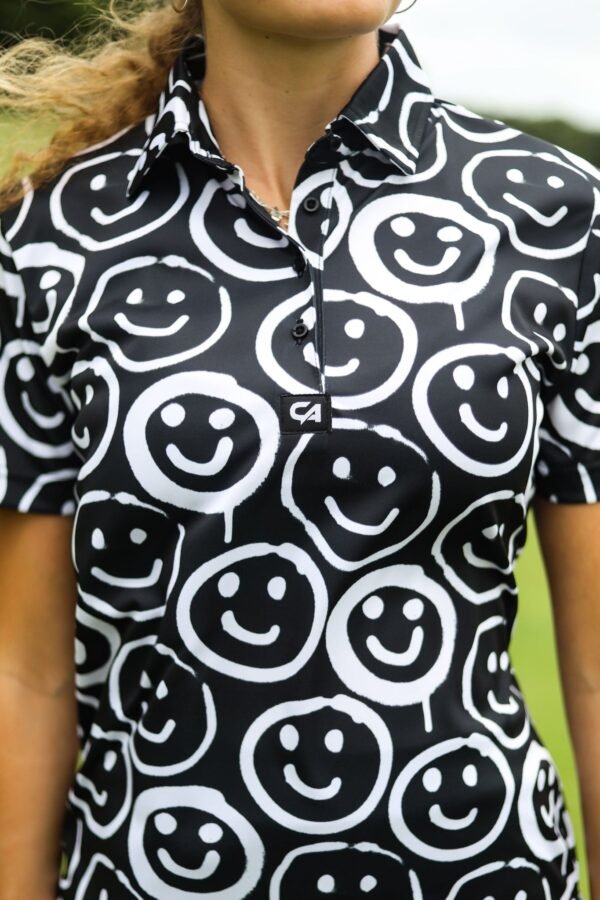CA Ladies Funky Golf Shirt | Smiley - Image 6