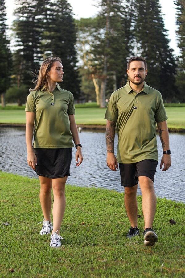 CA Iconic Golf Shirt | Army Green - Image 2