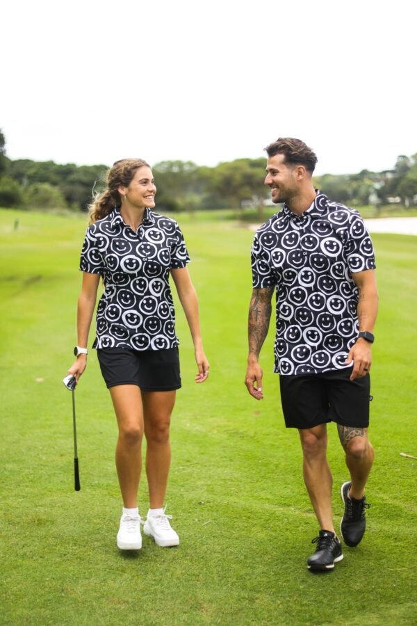 CA Ladies Funky Golf Shirt | Smiley - Image 2