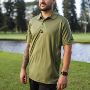 CA Iconic Golf Shirt | Army Green
