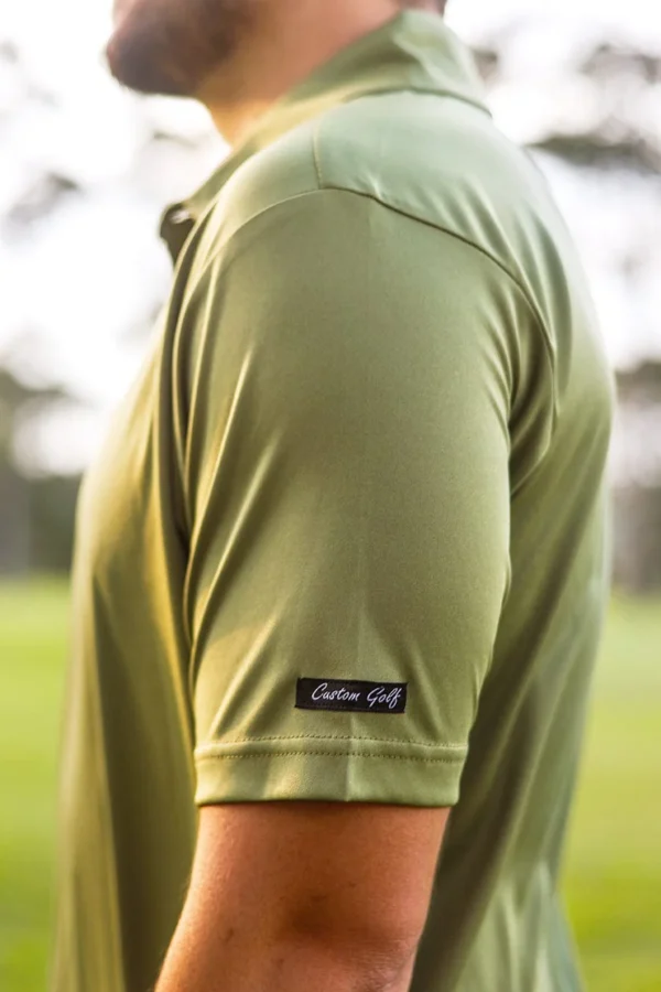 CA Iconic Golf Shirt | Army Green - Image 4