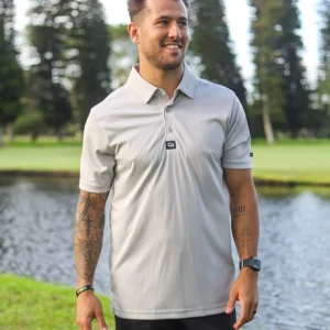 CA Iconic Golf Shirt | Light Grey