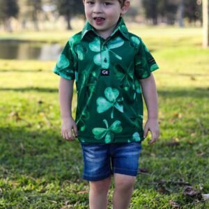CA JNR Funky Golf Shirt | Lucky Clovers