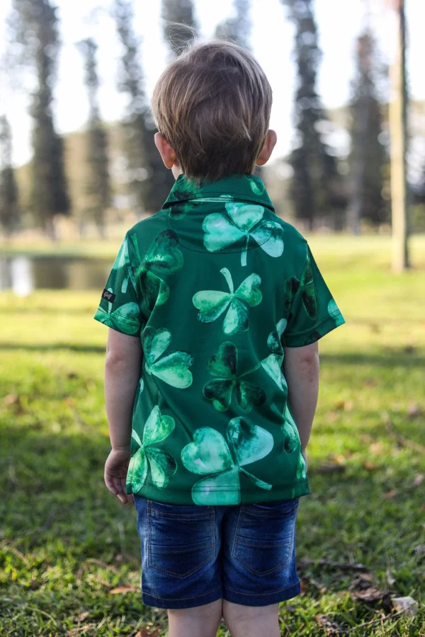 CA JNR Funky Golf Shirt | Lucky Clovers - Image 2