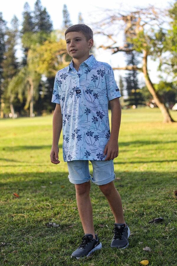CA JNR Funky Golf Shirt | Island Lines - Image 6