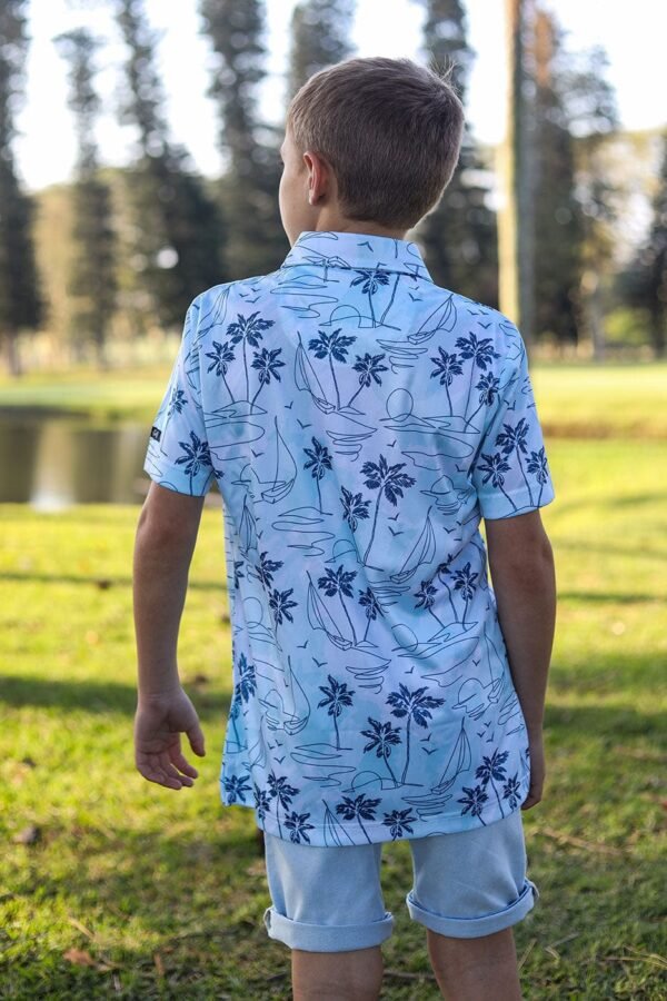 CA JNR Funky Golf Shirt | Island Lines - Image 3