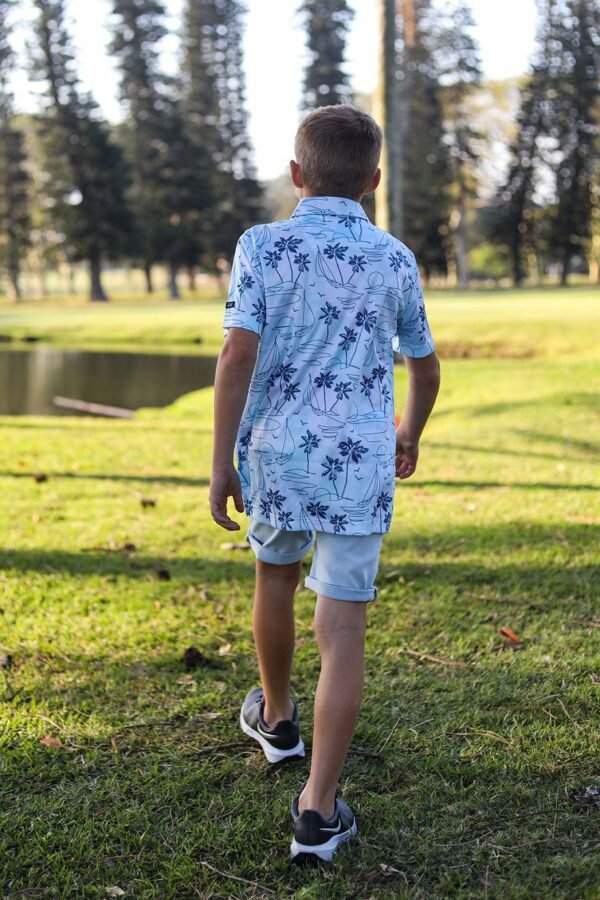 CA JNR Funky Golf Shirt | Island Lines - Image 2