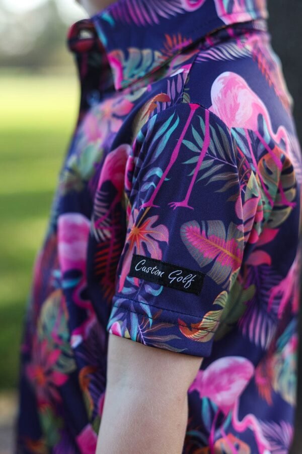 CA JNR Funky Golf Shirt | Vibrant Mingos - Image 3
