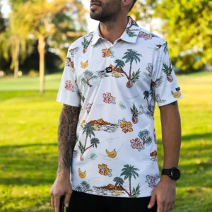 CA Funky Golf Shirt | Palm Tree Resort
