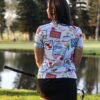 CA Ladies Funky Golf Shirt | Summer Vacation - Image 2