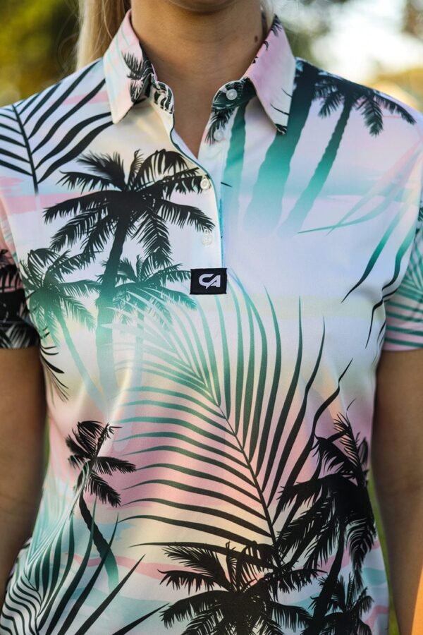 CA Ladies Funky Golf Shirt | Summer Palms - Image 5