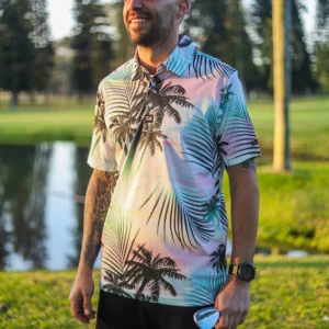 CA Funky Golf Shirt | Summer Palms