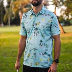 CA Funky Golf Shirt | Tropical Vibes
