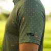 CA Statement Golf Shirt | Olive & Gold - Image 3