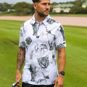 CA Funky Golf Shirt | Wild Animals