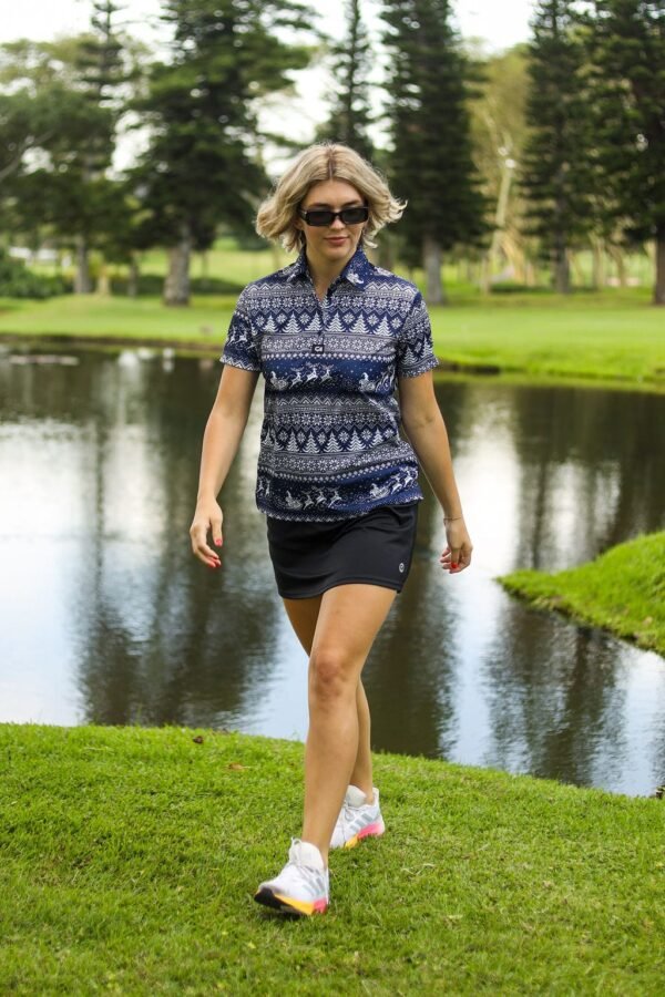 CA Ladies Funky Golf Shirt | Snow Way - Image 5
