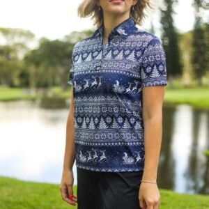 CA Ladies Funky Golf Shirt | Snow Way