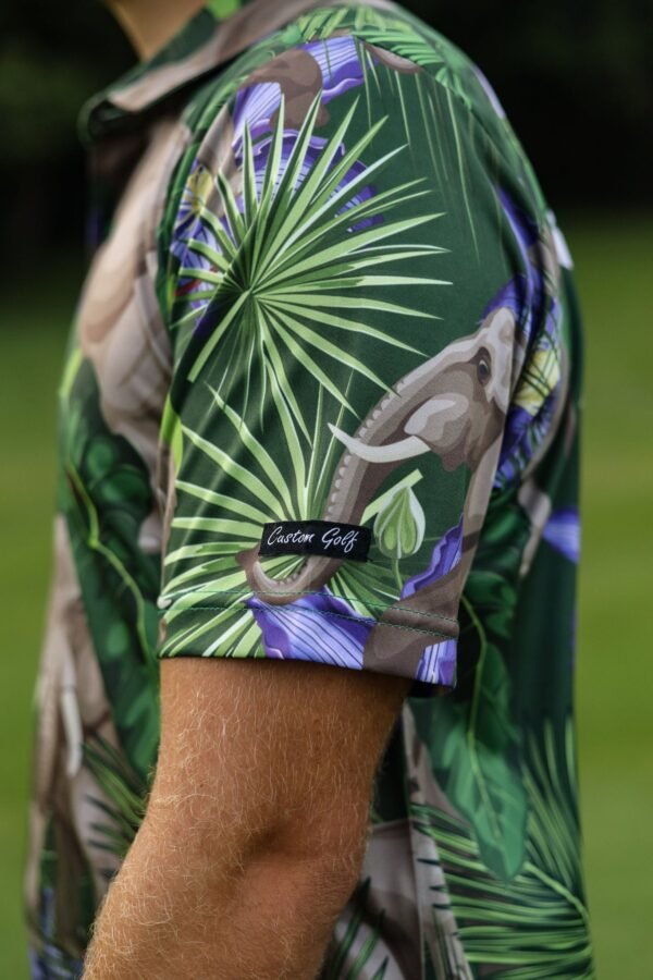 CA Funky Golf Shirt | African Elephants - Image 4