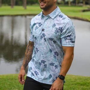 CA Funky Golf Shirt | Island Lines