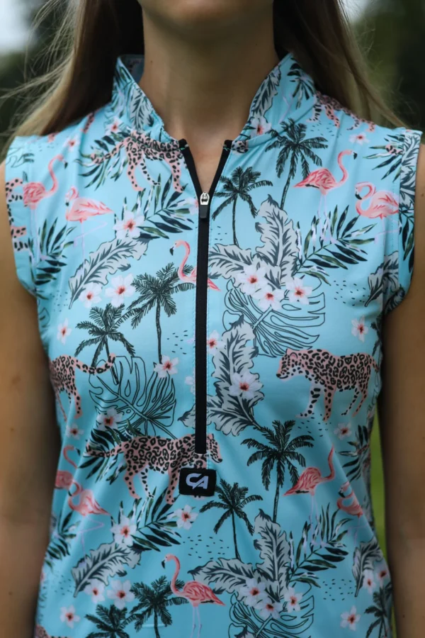 CA Funky Golf Dress | Tropical Turquoise - Image 4